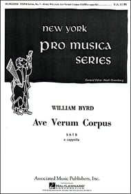 Ave Verum Corpus SATB choral sheet music cover Thumbnail